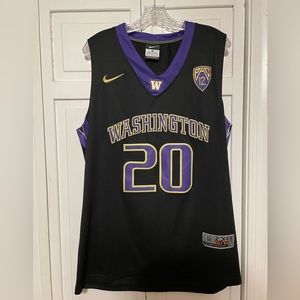 Black Nike ELITE NCAA Washington Jersey Medium